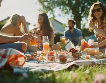 Общая площадка для отдыха и пикников